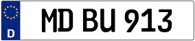 Trailer License Plate